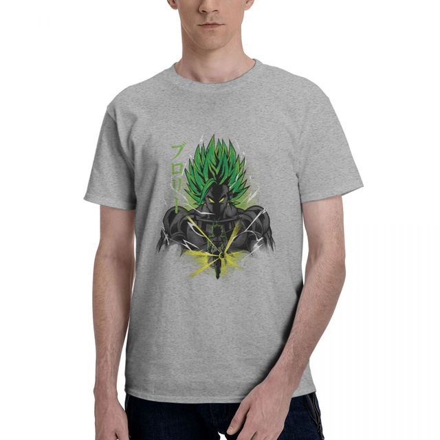T-shirt Broly Dragon Ball Manga Floqué Adulte Homme Femme Courtes Manches