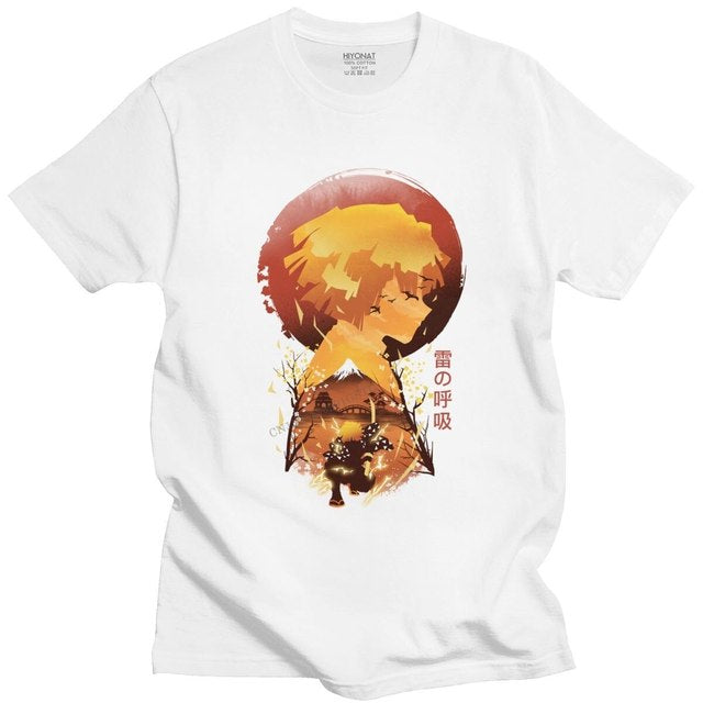 T-Shirt Zenitsu Souffle de la Foudre Demon Slayer