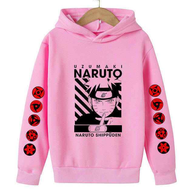 Sweat à Capuche Enfant Naruto rose