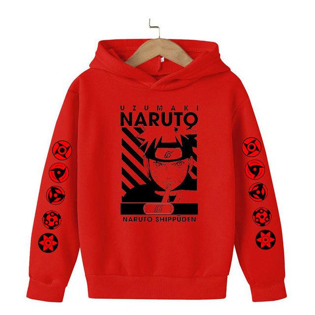 Sweat à Capuche Enfant Naruto rouge