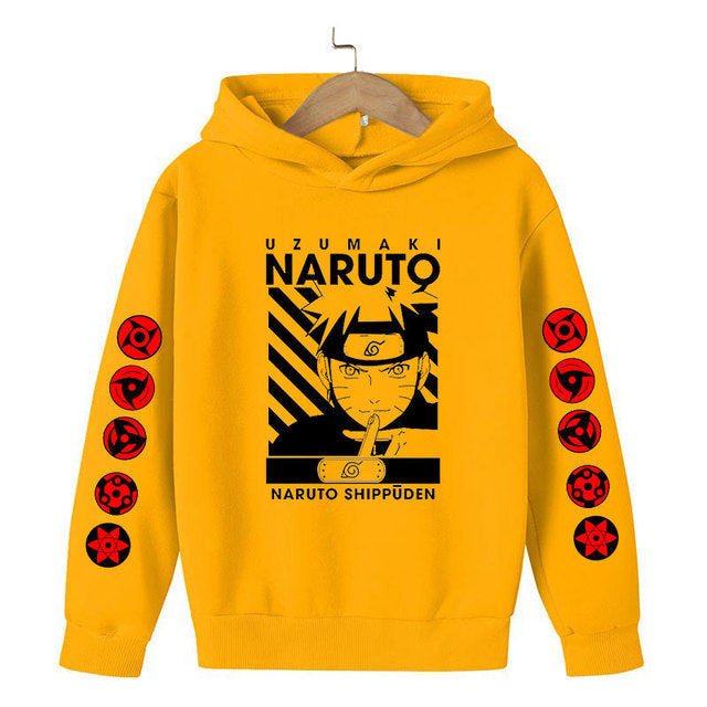 Sweat à Capuche Enfant Naruto jaune