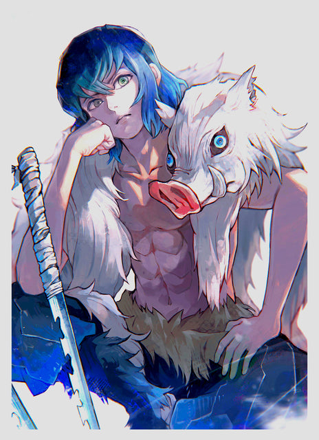 Poster Inosuke Hashibira Cacciatore di demoni