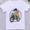 T-shirt Enfant Goku Moto Dragon Ball