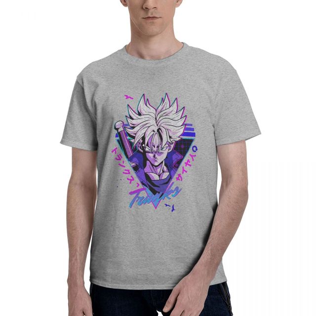 T-shirt Trunks du Futur Dragon Ball Manga Floqué Adulte Homme Femme Courtes Manches