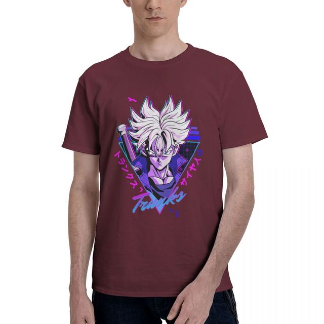 T-shirt Trunks du Futur Dragon Ball Manga Floqué Adulte Homme Femme Courtes Manches
