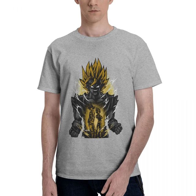 T-shirt Vegeto SSJ Dragon Ball Manga Floqué Adulte Homme Femme Courtes Manches