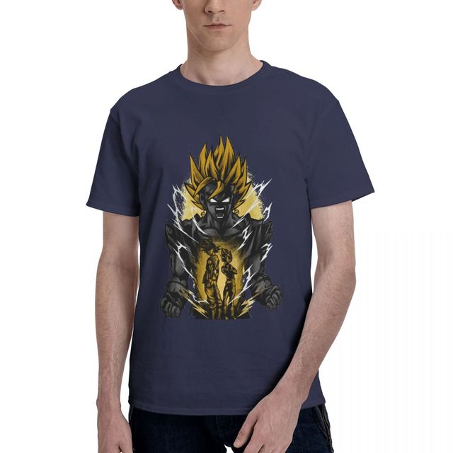 T-shirt Vegeto SSJ Dragon Ball Manga Floqué Adulte Homme Femme Courtes Manches