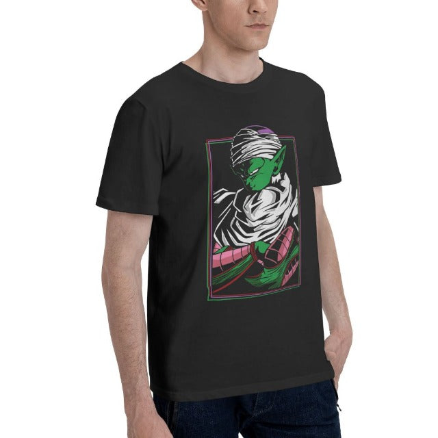 T-shirt Piccolo Dragon Ball Manga Floqué Adulte Homme Femme Courtes Manches