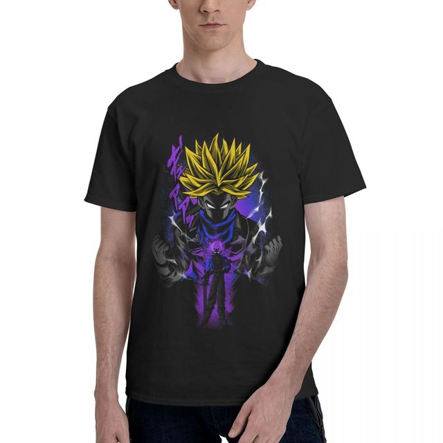 T-shirt Trunks Dragon Ball Manga Floqué Adulte Homme Femme Courtes Manches