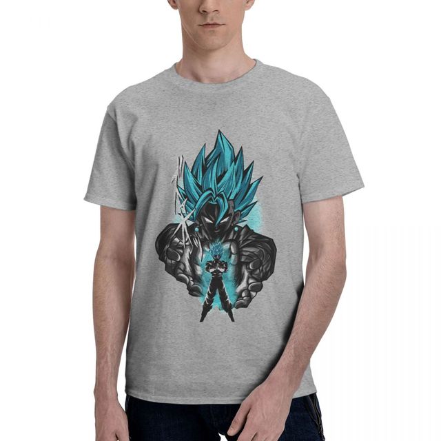 T-Shirt Maglietta Dragon Ball Z Vegeto Super Saiyan Blu