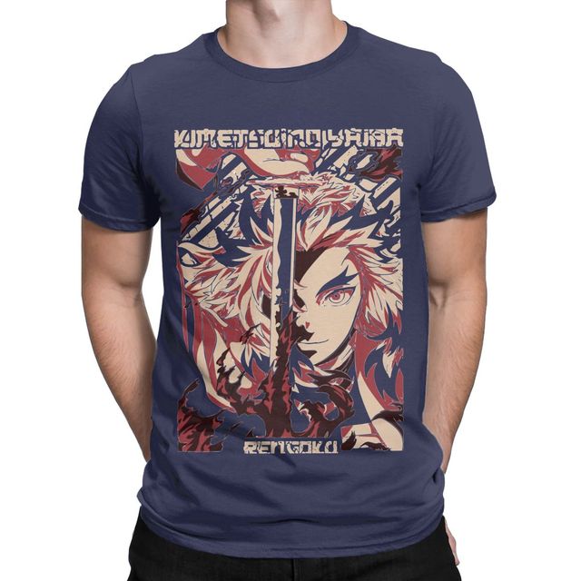 T-shirt Kyojuro Rengoku Pilastro della Fiamma Demon Slayer