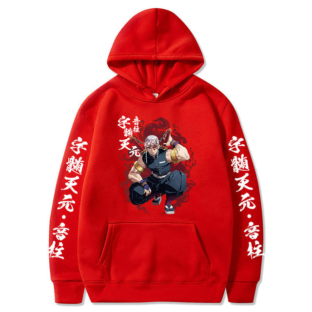 Sweat à Capuche Demon Slayer Tengen Adulte Homme Femme Manches Longues