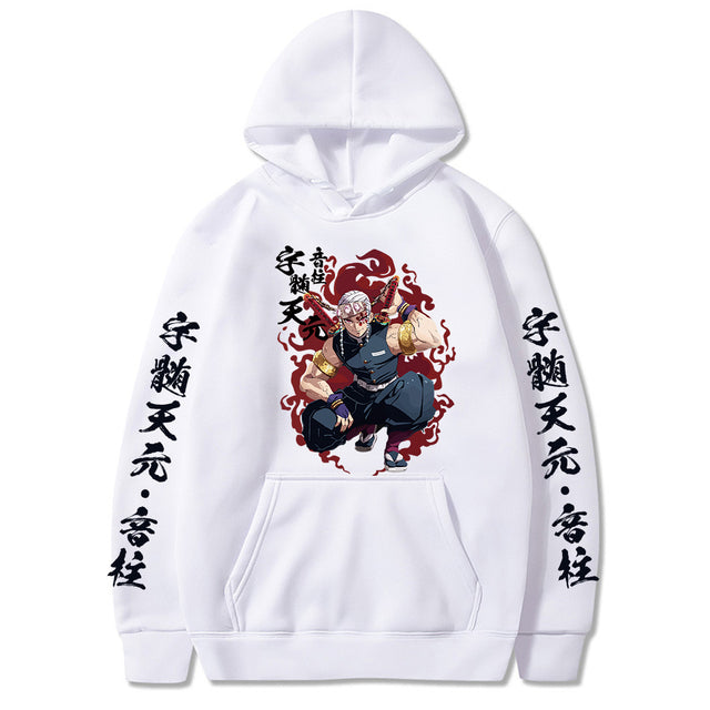 Sweat à Capuche Demon Slayer Tengen Adulte Homme Femme Manches Longues