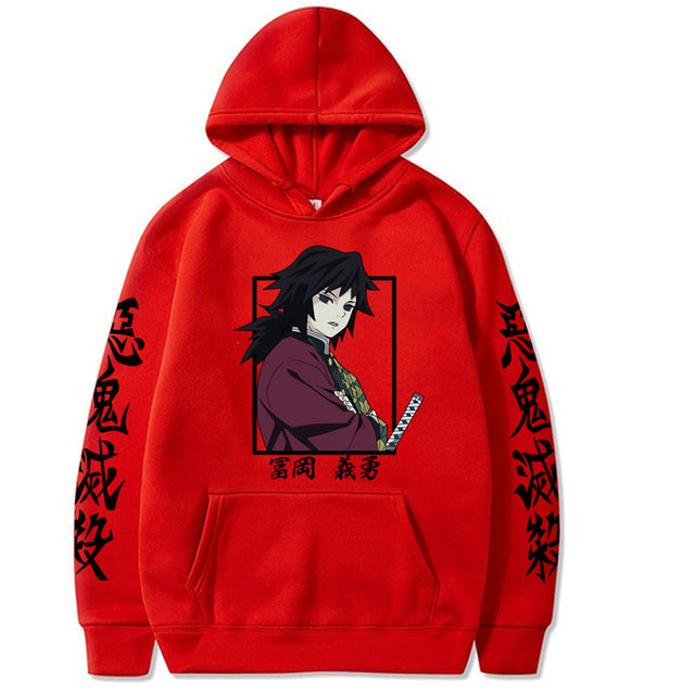 Sweat à Capuche Demon Slayer Giyu Tomioka rouge