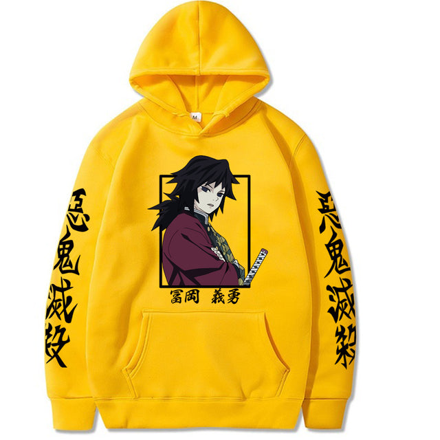 Sweat à Capuche Demon Slayer Giyu Tomioka Adulte Homme Femme Manches Longues
