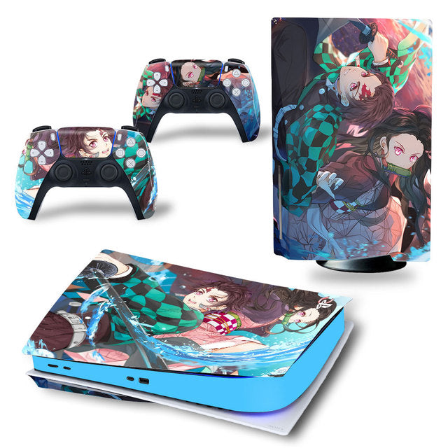 FR-TEC Kit Accessoire personnalisé Demon Slayer Tanjiro pour manette PS5 pas cher FR-TEC Kit Accessoire personnalisé Demon Slayer Tanjiro pour manette PS5 pas cher