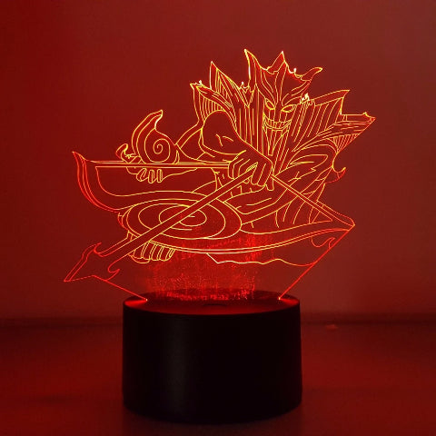 Lampada al neon Susanoo a LED per la decorazione del comodino o dell'ufficio Manga Naruto