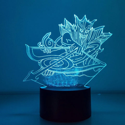 Lampada al neon Susanoo a LED per la decorazione del comodino o dell'ufficio Manga Naruto
