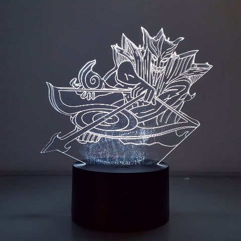 Lampada al neon Susanoo a LED per la decorazione del comodino o dell'ufficio Manga Naruto