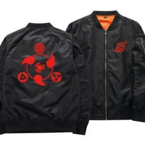 Veste Bomber Naruto Adulte Homme Femme Hiver / Mi Saison Manga Manteau Blouson