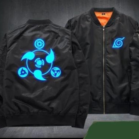 Veste Bomber Naruto Adulte Homme Femme Hiver / Mi Saison Manga Manteau Blouson