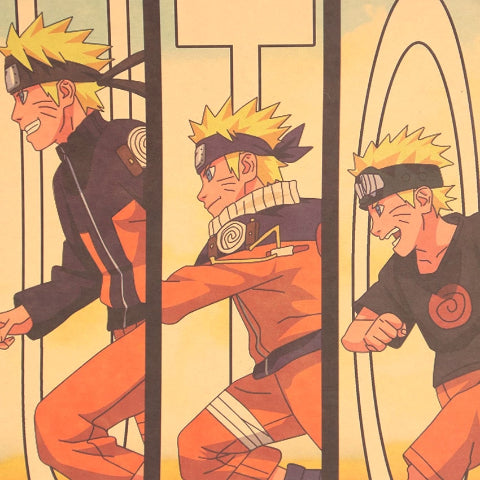 Poster di carta kraft di Naruto
