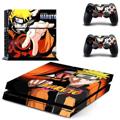 Sticker PS4 Naruto Autocollant Playstation Console & Manette