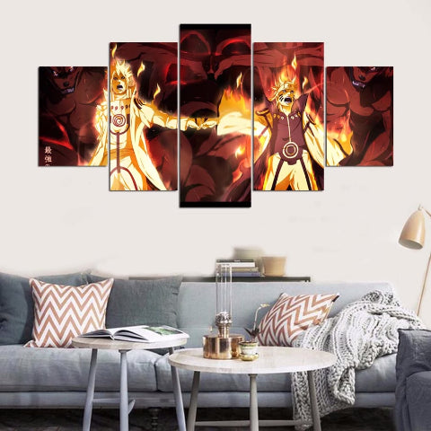 Tableau Naruto Shippuden Deco Toile Cadre Mural Manga