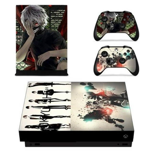 Sticker XboX One Tokyo Ghoul Personnages Autocollant Console &amp; Manette