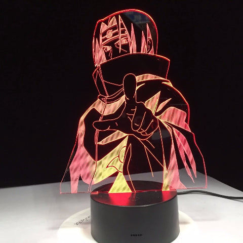 Naruto Led Neón Lámpara De Noche Oficina Manga Decoración
