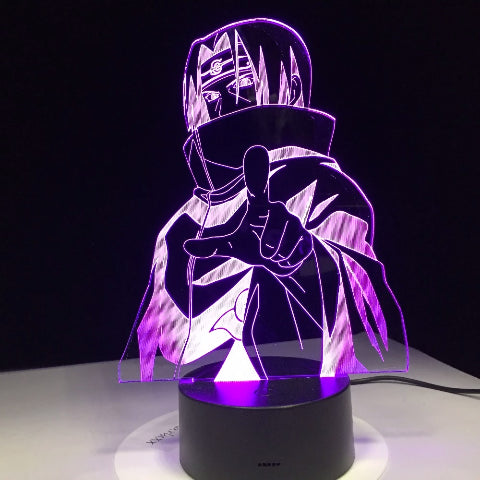 Lampe de Chevet Naruto Led Neon À Poser Bureau Déco Manga