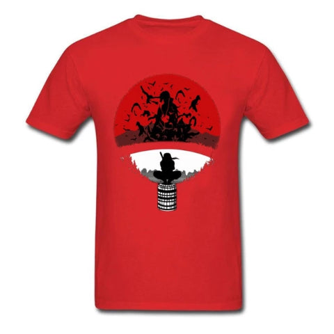 T-Shirt Clan Uchiwa Rouge