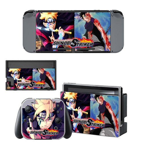Adesivo Nintendo Switch Adesivo per console e controller Naruto "Boruto e Kawaki".