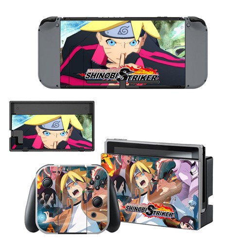 Pegatina de Nintendo Switch &quot;Boruto ShinobiStriker&quot; Pegatina de consola y controlador Naruto