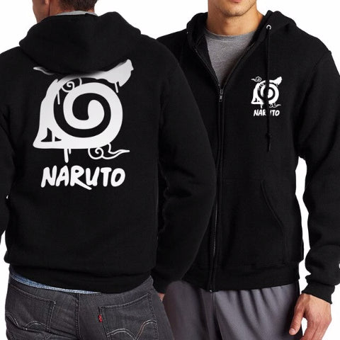 Chaqueta Boruto para adultos, hombres y mujeres, chaqueta de abrigo de Manga Naruto con capucha de forro polar de temporada media
