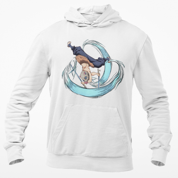 Sweat à Capuche Inosuke Demon Slayer blanc