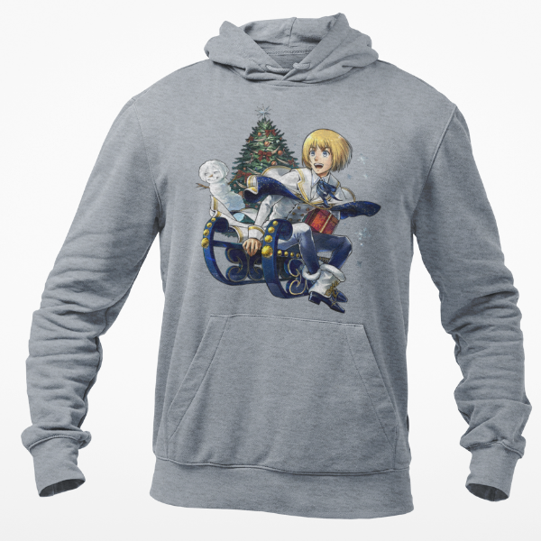 Sweat Armin Noël Attaque Des Titans gris