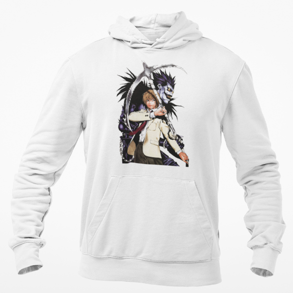 Sweat Ryuk & Light blanc Death Note