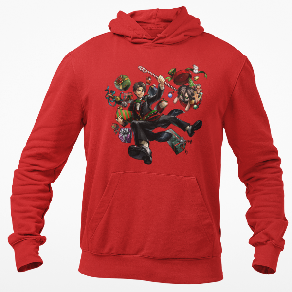 Sweat Eren Noël Attaque Des Titans rouge