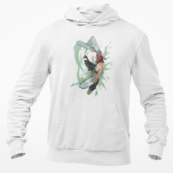 Sweat Chainsaw Man Adulte blanc