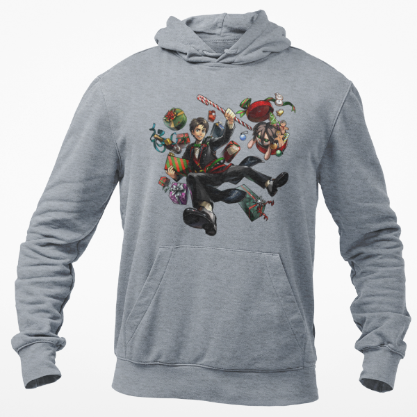 Sweat Eren Noël Attaque Des Titans gris