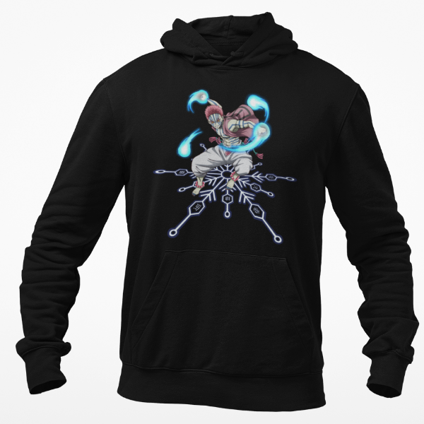 Sweat à Capuche Akaza Demon Slayer noir