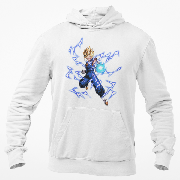 Sweat Vegeto SSJ Manga Dragon Ball blanc