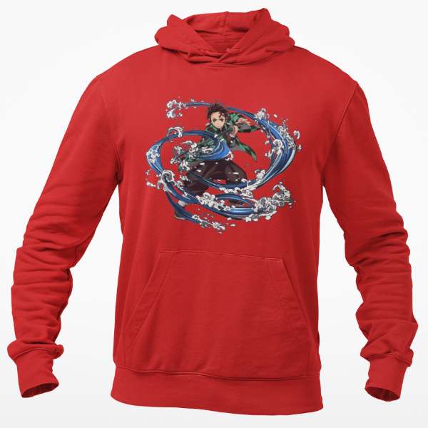 Sweat à Capuche Tanjiro Demon Slayer rouge