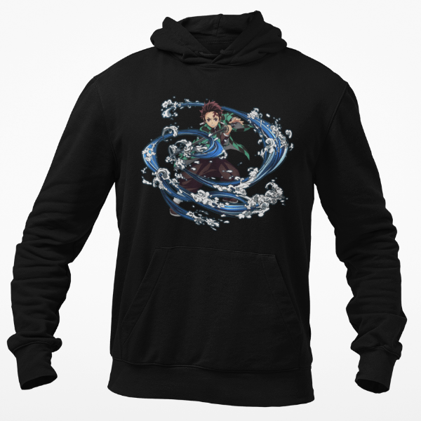 Sweat à Capuche Tanjiro Demon Slayer noir