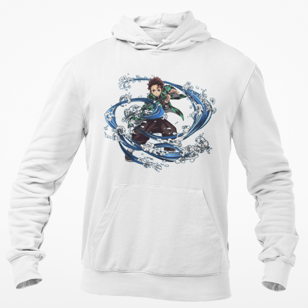 Sweat à Capuche Tanjiro Demon Slayer blanc