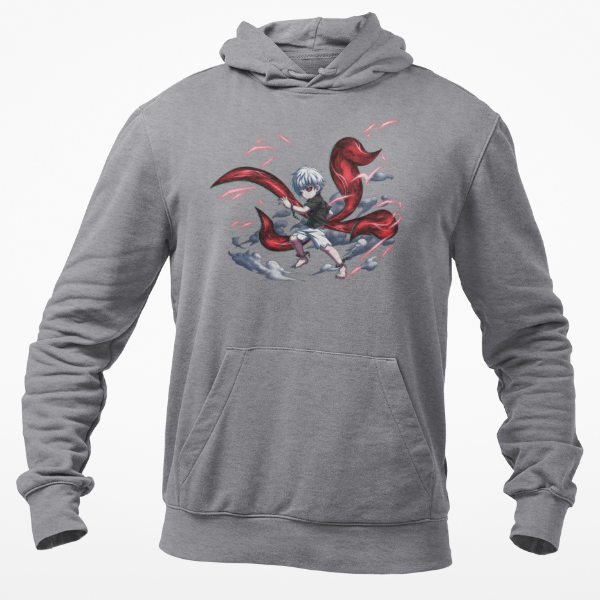 Sweat A Capuche Ken Kaneki Tokyo Ghoul gris