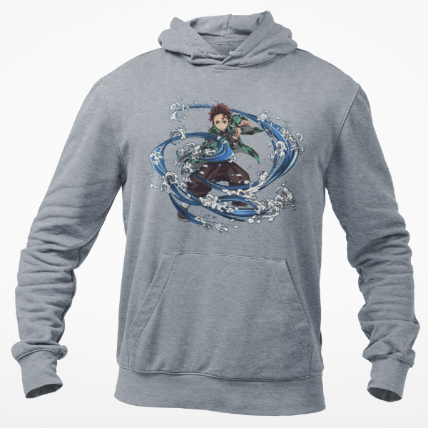 Sweat à Capuche Tanjiro Demon Slayer gris