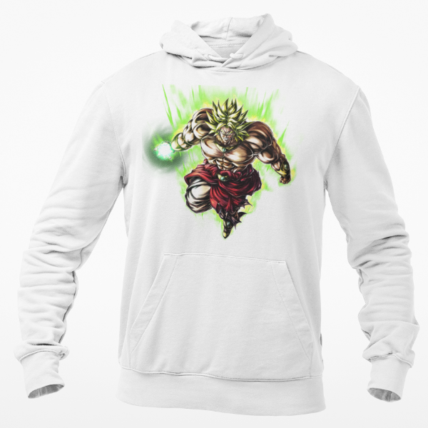 Sweat Broly SSJ Manga Dragon Ball Z blanc