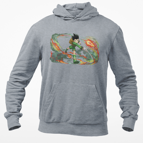 Sweat A Capuche Gon Freecss Hunter x Hunter gris